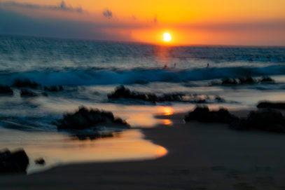sunset on Maui Beach