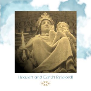 Heaven and Earth with Mary and Baby Holiday Card