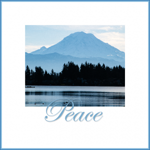 Mt Ranier Peace Holiday Card