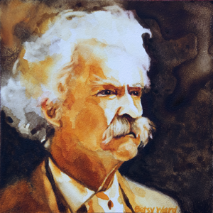 Mark Twain Watercolor
